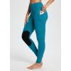 imagebaleaf Womens Winter Horse Riding Pants Fleece Breeches KneePatch Equestrian with Pockets Tights Horseback LeggingsLight Blue