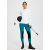 imagebaleaf Womens Winter Horse Riding Pants Fleece Breeches KneePatch Equestrian with Pockets Tights Horseback LeggingsLight Blue