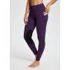 imagebaleaf Womens Winter Horse Riding Pants Fleece Breeches KneePatch Equestrian with Pockets Tights Horseback LeggingsPurple