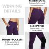 imagebaleaf Womens Winter Horse Riding Pants Fleece Breeches KneePatch Equestrian with Pockets Tights Horseback LeggingsPurple