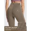 imagebaleaf Womens Winter Riding Pants Full Seat Breeches Fleece Horse Equestrian Tights Horseback Leggings Zipper PocketsBrown