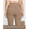 imagebaleaf Womens Winter Riding Pants Full Seat Breeches Fleece Horse Equestrian Tights Horseback Leggings Zipper PocketsBrownb