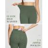 imagebaleaf Womens Winter Riding Pants Full Seat Breeches Fleece Horse Equestrian Tights Horseback Leggings Zipper PocketsGreenb
