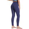 imagebaleaf Womens Winter Riding Pants Full Seat Breeches Fleece Horse Equestrian Tights Horseback Leggings Zipper PocketsNavy Blue