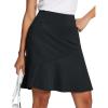imagebaleaf 20quot Skorts for Woman Golf Skirts Knee Length Tennis Casual Athletic Long Skirt Pickleball Pockets Modest RuffleBlack