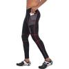 imagebaleaf Mens Cycling Pants 4D Padded Bike Tights Bicycle Biking MTB Long Leggings Pockets UPF 50Red