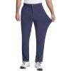 imagebaleaf Mens Golf Pants 5 Pockets Water Resistant Stretch 30quot Lightweight Work Dress Pants with Zipper PocketBnavy Blue