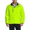 imagebaleaf Mens Rain Jacket 3 In 1 Winter Ski Waterproof Windbreaker Hooded Reflective Packable with Polar Fleece JacketGreen