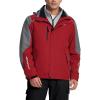 imagebaleaf Mens Rain Jacket 3 In 1 Winter Ski Waterproof Windbreaker Hooded Reflective Packable with Polar Fleece JacketRed