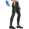 imagebaleaf Mens Thermal Cycling Pants 4D Padded Winter Bike Tights Fleece Lined Bicyble Riding LeggingsBlackGreen