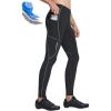 imagebaleaf Mens Thermal Cycling Pants 4D Padded Winter Bike Tights Fleece Lined Bicyble Riding LeggingsBlackGrey