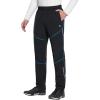 imagebaleaf Mens Winter Cycling Running Pant Water Resistant Fleece Mountain Bike Pants Cold Weather Gear WindproofBlack Blue