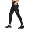 imagebaleaf Mens Winter Running Tights Thermal Cycling Pants Cold Weather Gear Fleece Lined Pockets Leggings Compression3 Pockets Black