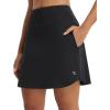 imagebaleaf Womens 18quot Tennis Skorts Skirts Knee Length with Liner Shorts High Waisted Golf Pickleball Athletic with PocketsBlack