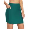 imagebaleaf Womens 2025 17quot Swim Skirt Bottoms High Waisted Modest Bathing Suit Skirt Tummy Control Swim BottomsGreen 17 a