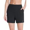imagebaleaf Womens Athletic Shorts 7 Inch Long Hiking Shorts High Waist Pockets5 Inchblack