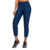 imagebaleaf Womens Bike Pants High Waist 4D Padded Cycling Capris Shorts 34 Biking Tights Pockets UPF50Blue