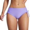 imagebaleaf Womens Bikini Bottom Mid Waisted Adjustable Side Tie Swim Bottoms Ruched Cheeky Mid Coverage Swim BriefsPurple