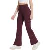 imagebaleaf Womens Fleece Lined Leggings Water Resistant Winter Pants Thermal Warm Flare High Waist Bootcut for Outdoor HikingWine Red