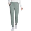 imagebaleaf Womens Fleece Lined Pants Joggers Water Resistant Zipper Pockets Winter Thermal Golf Pants Cold Weather GearGray