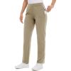 imagebaleaf Womens Fleece Lined Pants Straight Leg Sweatpants Pullon Dress Pants with Zipper Pockets Athletic for Golf RunningTannin