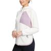 imagebaleaf Womens Fleece Thermal Jacket Hooded Polar Warm Winter Lightweight Jackets Cold Weather Running Hiking Casual OutdoorBirch White