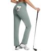 imagebaleaf Womens Golf Pant Winter Fleece Lined Pants with Belt Loops Pockets Travel Work CasualDdark Grey
