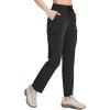 imagebaleaf Womens Hiking Pants Cargo Quick Dry Pants Water Resistant Loose Lightweight Travel Fishing Outdoor UPF50Black
