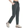 imagebaleaf Womens Hiking Pants Cargo Quick Dry Pants Water Resistant Loose Lightweight Travel Fishing Outdoor UPF50Gray
