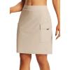 imagebaleaf Womens Skorts Skirts Hiking Cargo Skorts Pockets 19quot Knee Length Long Athletic Quick Dry Skirts UPF 50Khaki