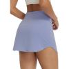 imagebaleaf Womens Tennis Skirt Golf Skorts for Woman High Waisted with Shorts Pockets Athletic RunningLight Blue