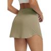 imagebaleaf Womens Tennis Skirt Golf Skorts for Woman High Waisted with Shorts Pockets Athletic RunningLight Green