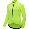 imagebaleaf Womens Thermal Cycling Jersey Long Sleeve Winter 4 Pockets Bike Fleece Jackets Windproof Reflevtive Cold Weather01fluorescent Yellow