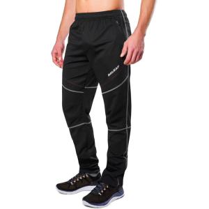 imagebaleaf Mens Fleece Pants Winter Cycling Pants Mountain Bike Clothing Thermal Cold Weather Running GearA01black