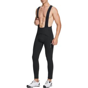 imagebaleaf Mens Winter Cycling Bib Pants 4D Padded Thermal Water Resistant Bike Tights Cold Weather Warm PocketsBlackpockets