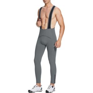 imagebaleaf Mens Winter Cycling Bib Pants 4D Padded Thermal Water Resistant Bike Tights Cold Weather Warm PocketsGreypockets