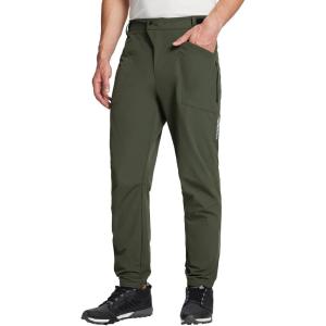 imagebaleaf Mens Winter Cycling Pants Thermal Mountain Bike Pants Water Resistant Cold Weather Hiking Running Bicycle Outdoor02green