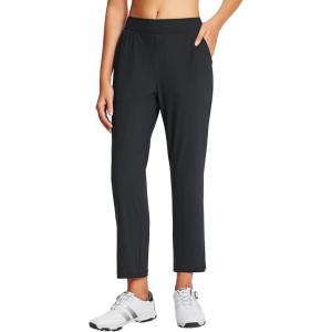 imagebaleaf Womens Golf Pants 78 Stretch Travel Casual Work Ankle Pants Pockets Petite Black L