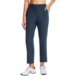 imagebaleaf Womens Golf Pants Petite Stretch Lightweight 78 Travel Pants Zip Pockets Casual Work AnkleBlue