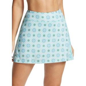imagebaleaf Womens Golf Skorts Tennis Skirts with Pockets Athletic Running Workout Sports02printed Green Flower