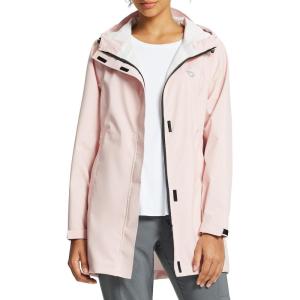 imagebaleaf Womens Rain Jacket Waterproof Lightweight Long Raincoat Travel Outdoor Hooded WindbreakerPink