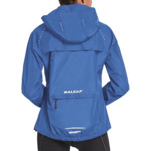 imagebaleaf Womens Rain Jackets Waterproof Windbreaker Packable Running Lightweight Cycling Jacket Reflective Hooded1dark Blue