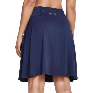 imagebaleaf Womens Skorts Skirts 20quot Knee Length Long Golf Sports Casual Skirts Modest with PocketsNavy
