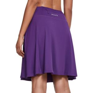 imagebaleaf Womens Skorts Skirts 20quot Knee Length Long Golf Sports Casual Skirts Modest with PocketsPurple