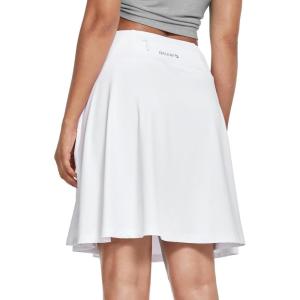 imagebaleaf Womens Skorts Skirts 20quot Knee Length Long Golf Sports Casual Skirts Modest with PocketsWhite