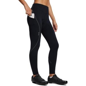 imagebaleaf Womens Winter Cycling Pants Padded Bike Thermal Tights Fleece Lined Leggings Water Resistant Cold Weather Gel Pockets01grey
