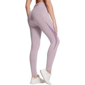 imagebaleaf Womens Winter Cycling Pants Padded Bike Thermal Tights Fleece Lined Leggings Water Resistant Cold Weather Gel PocketsPurple