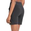 imagebaleaf Bermuda Shorts for Women High Waisted 7 Athletic Long Workout Running Shorts with 3 PocketsDark Gray
