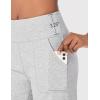 imagebaleaf Bermuda Shorts for Women High Waisted 7 Athletic Long Workout Running Shorts with 3 PocketsLight Gray