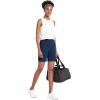 imagebaleaf Bermuda Shorts for Women High Waisted 7 Athletic Long Workout Running Shorts with 3 PocketsNavy